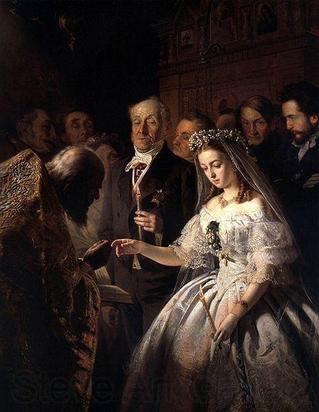 Vasiliy Pukirev The Arranged Marriage France oil painting art